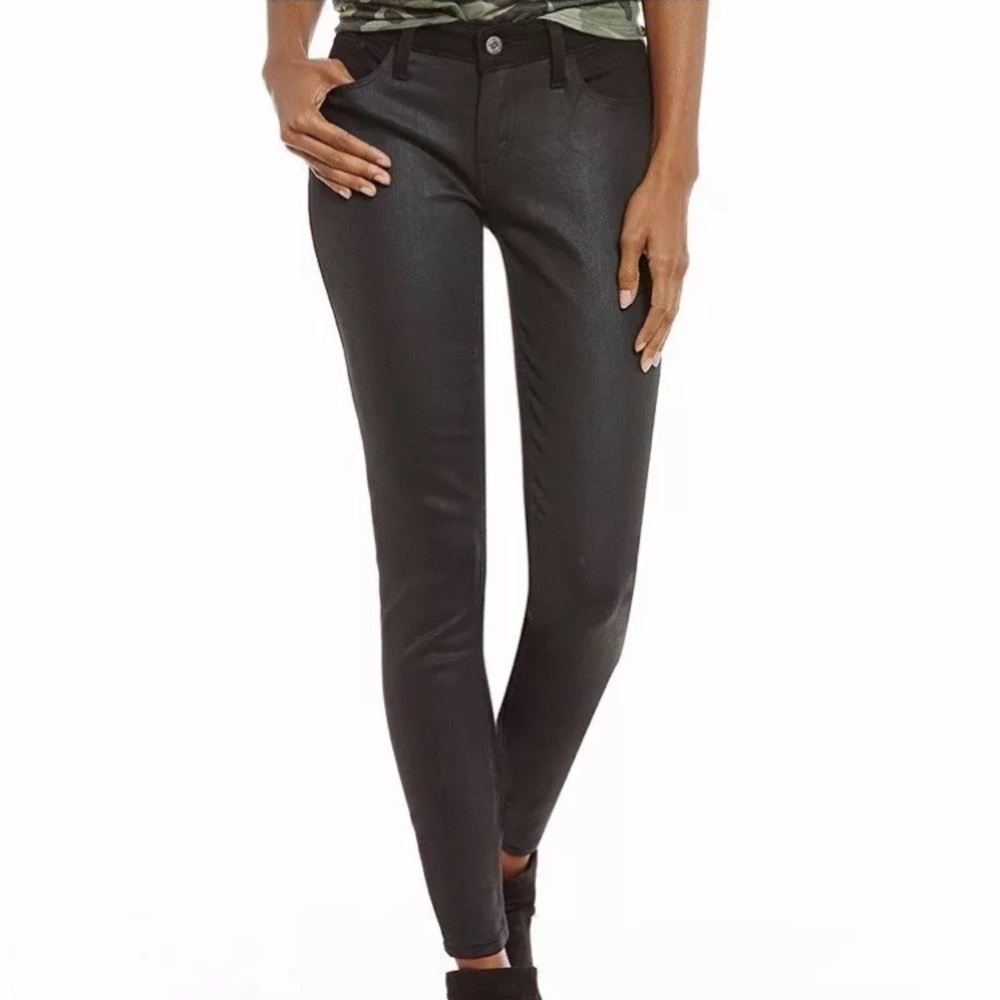 NWT Levis 535 super skinny coated black jeans 31